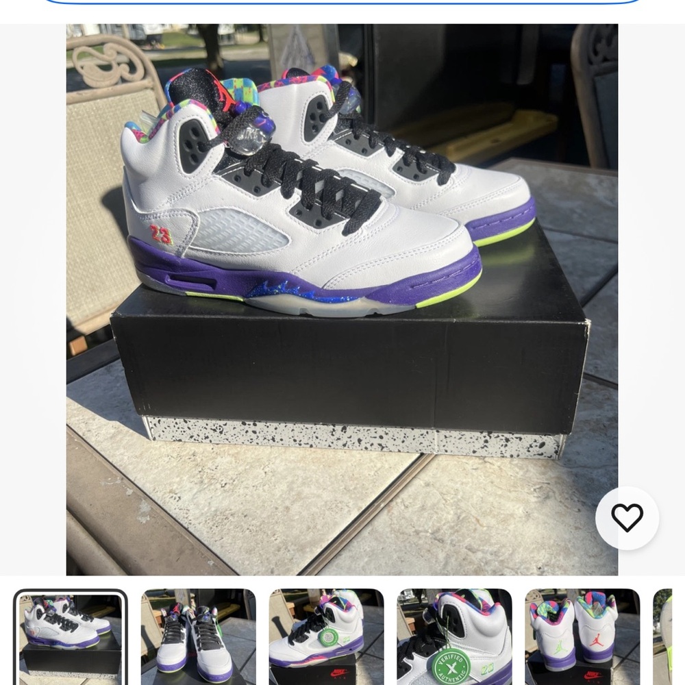 Jordan 5 Bel Air DB3024 100 Retro GS size 4Y Ghost Green Alternate Womens Size 6